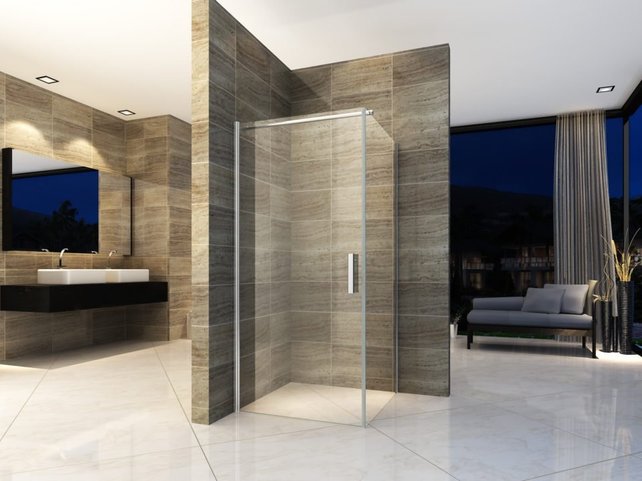 Douchecabine Azura 80x80x190cm Helderglas nano-coating anti-kalk 6mm Veiligheidsglas