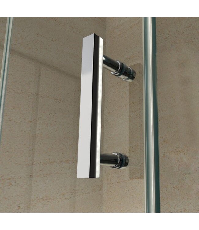 CREAVIT Douchecabine Azura 80x80x190cm Helderglas nano-coating anti-kalk 6mm Veiligheidsglas