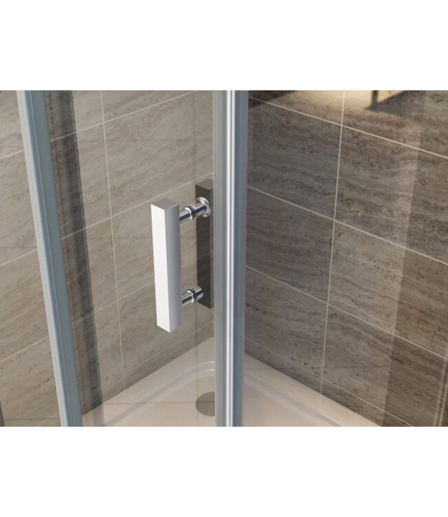 CREAVIT Douchecabine Azura 80x80x190cm Helderglas nano-coating anti-kalk 6mm Veiligheidsglas