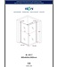 Douchecabine Azura 80x80x190cm Helderglas nano-coating anti-kalk 6mm Veiligheidsglas