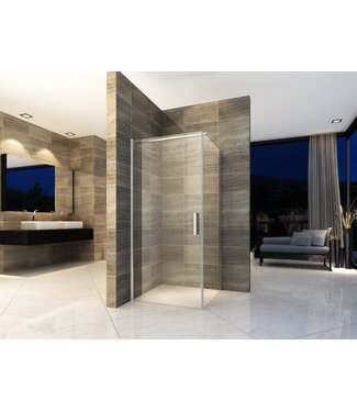 CREAVIT Douchecabine Azura 90x90x190cm Helderglas nano-coating anti-kalk 6mm Veiligheidsglas