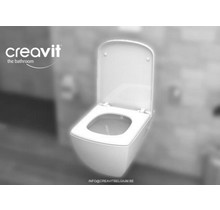 Creavit TP326 Hangtoilet met bidet Design glans Wit incl. Toiletbril