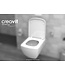 Creavit TP326 Hangtoilet met bidet Design glans Wit incl. Toiletbril