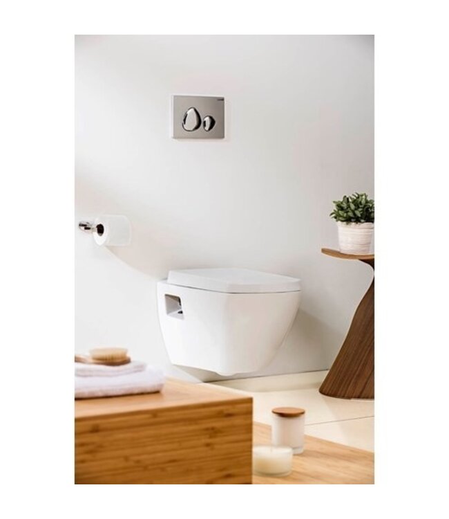 Creavit TP326 Hangtoilet met bidet Design glans Wit incl. Toiletbril