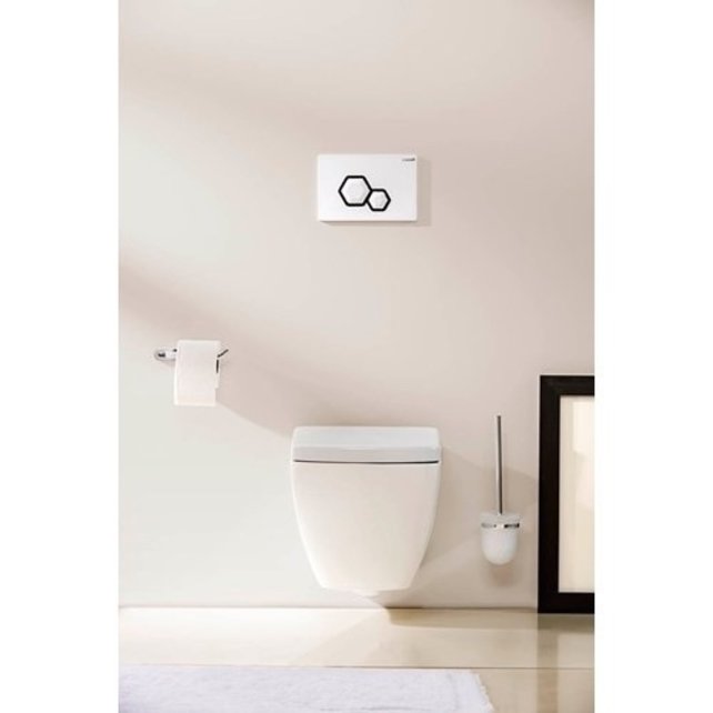 Creavit TP326 Hangtoilet met bidet Design glans Wit incl. Toiletbril