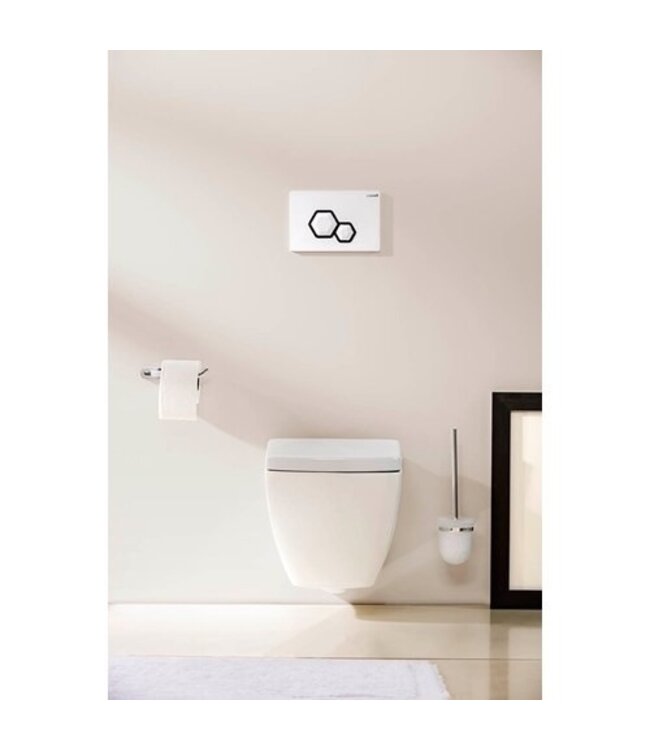 Creavit TP326 Hangtoilet met bidet Design glans Wit incl. Toiletbril