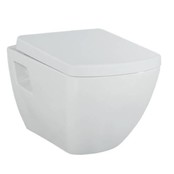 Creavit TP326 Hangtoilet met bidet Design glans Wit incl. Toiletbril