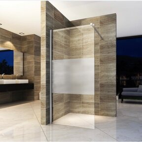 Inloopdouche 80x200cm ECO Helder / Mat Glas Douchewand Veiligheidsglas 8mm met Antikalk 200cm