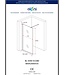 Inloopdouche 80x200cm ECO Helder / Mat Glas Douchewand Veiligheidsglas 8mm met Antikalk 200cm