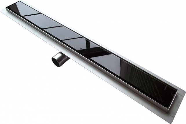 Douchegoot Glasrooster Zwart 80cm 7cm diep Aloni Douchegoot Glasrooster Zwart 80cm 7cm diep Aloni