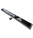 Douchegoot Glasrooster Zwart 90cm 7cm diep Aloni
