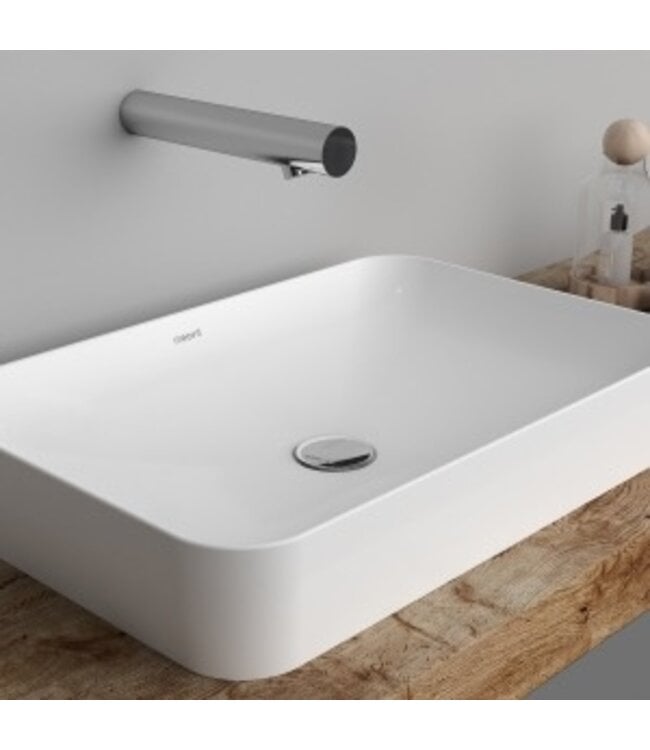 Automatische Sensorkraan Wastafelkraan infrarood inbouw Creavit Designkran chroom Sensorkraan inbouw 207mm