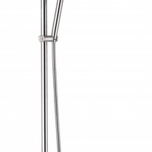 Regendouche set Ferrara Opbouw RVS met Thermostaatkraan Rond Glijstang Regendouche 20cm Handdouche