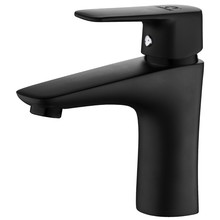 Wastafelkraan Laag mat Zwart Mengkraan Creavit Aloni Wastafelmengkraan