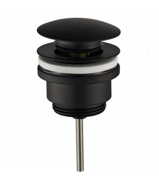 SANI-SUPPLY Click-waste Universeel Mat Zwart zonder overloop push-up 5/4