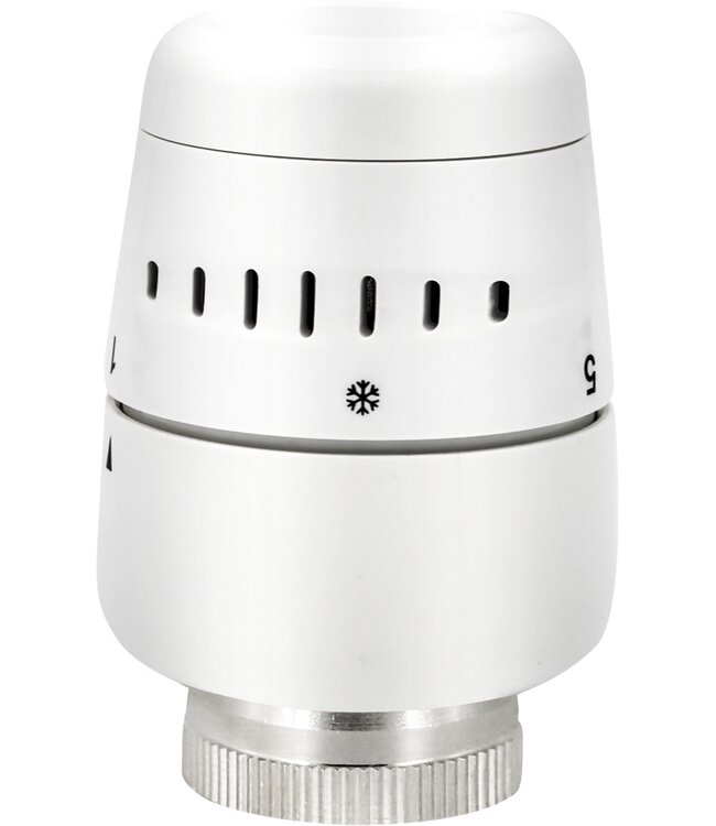 Belrad H-Blok Haaks Compleet met Thermostatische Kop Wit 1/2Mx16/2 M30