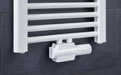 Flexo Design Radiatorkraan blok Wit  incl. Klemkop 4 in 1 van Simplex 1/2Mx3/4M Flexo Design Radiatorkraan blok Wit  incl. Klemkop 4 in 1 van Simplex 1/2Mx3/4M