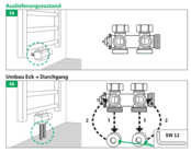 Flexo Design Radiatorkraan blok Wit  incl. Klemkop 4 in 1 van Simplex 1/2Mx3/4M Flexo Design Radiatorkraan blok Wit  incl. Klemkop 4 in 1 van Simplex 1/2Mx3/4M
