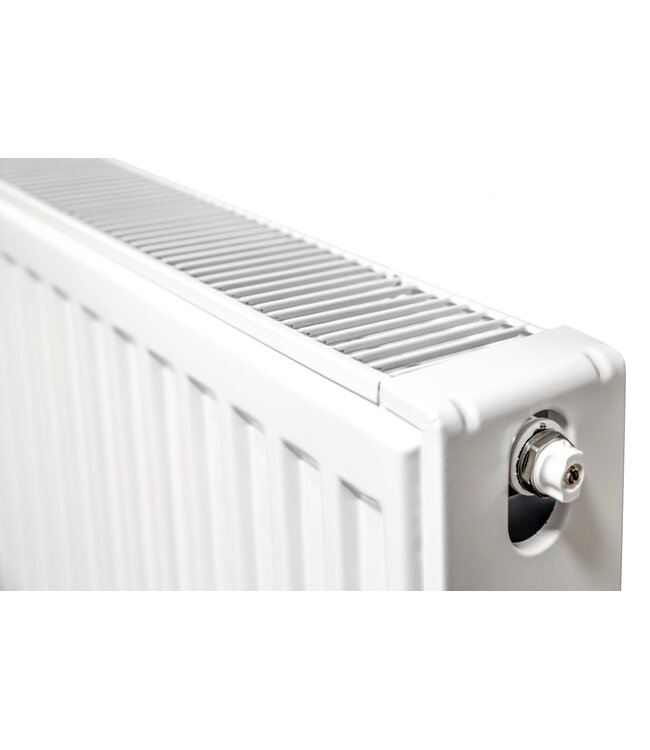 Belrad Integraal Radiatoren Paneel radiator Type22 700x500mm met 6 aansluitingen omkeerbaar afmetingen t/m 1200mm