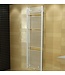 Aloni Handdoekradiator 1600x600mm Wit Mat Geborsteld 1025 Watt Midden aansluiting