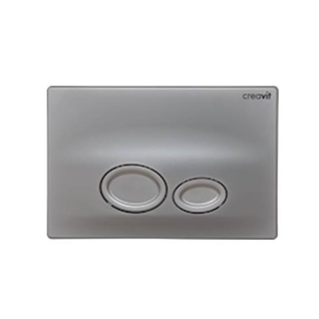 Drukplaat Mat Chroom Creavit Stone Bedieningsplaat GP2003.00