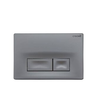 CREAVIT Drukplaat Mat Chroom Creavit Vierkant Bedieningsplaat GP3002.00