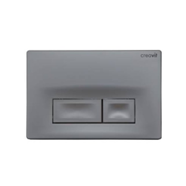 Drukplaat Mat Chroom Creavit Vierkant Bedieningsplaat GP3002.00