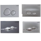 Drukplaat Mat Chroom Creavit Vierkant Bedieningsplaat GP3002.00