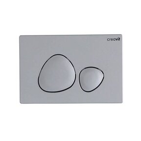 Drukplaat Mat Chroom Creavit Wellness Bedieningsplaat GP7002.00