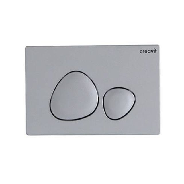 Drukplaat Mat Chroom Creavit Wellness Bedieningsplaat GP7002.00