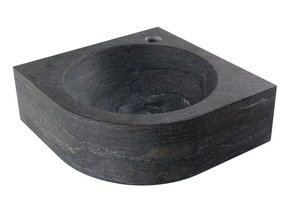 Fontein toilet Rond Hoek 30x30x10cm Natuursteen