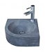 SANI-SUPPLY Fontein toilet Rond Hoek 30x30x10cm Natuursteen