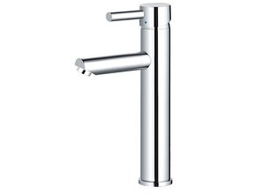 SaniPro Wastafelkraan Hoog Chroom Opbouw Mengkraan Rond 1 Greeps 30,5cm