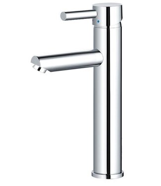SANI-SUPPLY SaniPro Wastafelkraan Hoog Chroom Opbouw Mengkraan Rond 1 Greeps 30,5cm