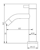 SaniPro Fonteinkraan RVS Laag Opbouw toiletkraan rond 16cm kromme uitloop. SaniPro Fonteinkraan RVS Laag Opbouw toiletkraan rond 16cm kromme uitloop.