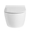 SANI-SUPPLY SaniPro Hangtoilet Compact 48cm incl. Softclose Toiletbril Glans Wit D-Vorm