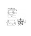 SaniPro Easy Flush Compact Hangtoilet Randloos incl.softclose toiletzitting 36x48x25cm