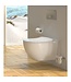 Randloos Hangtoilet Freedom FE322 met bidet Glans Wit incl. Softclose toiletbril Creavit 51x35x38cm