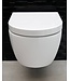 SANI-SUPPLY SaniPro Easy Flush Randloos Hangtoilet Glans Wit Incl. Toiletbril (BxLxH) 36x54x25cm
