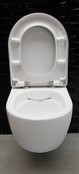 SaniPro Easy Flush Randloos Hangtoilet Glans Wit Incl. Toiletbril (BxLxH) 36x54x25cm