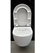 SaniPro Easy Flush Randloos Hangtoilet Glans Wit Incl. Toiletbril (BxLxH) 36x54x25cm