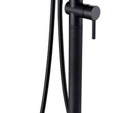 SaniPro Donna Badkraan Vrijstaand Mat Zwart Rond met handdouche Mat Zwart