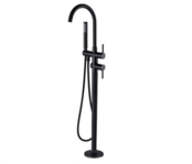 SaniPro Donna Badkraan Vrijstaand Mat Zwart Rond met handdouche Mat Zwart