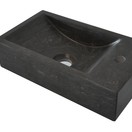 Toilet Fontein Recto Natuursteen 40x22x10 cm Antraciet kraangat Links