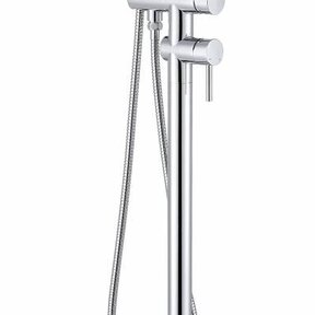 SaniPro Badkraan Vrijstaand Chroom Tivoli Rond met Handdouche.