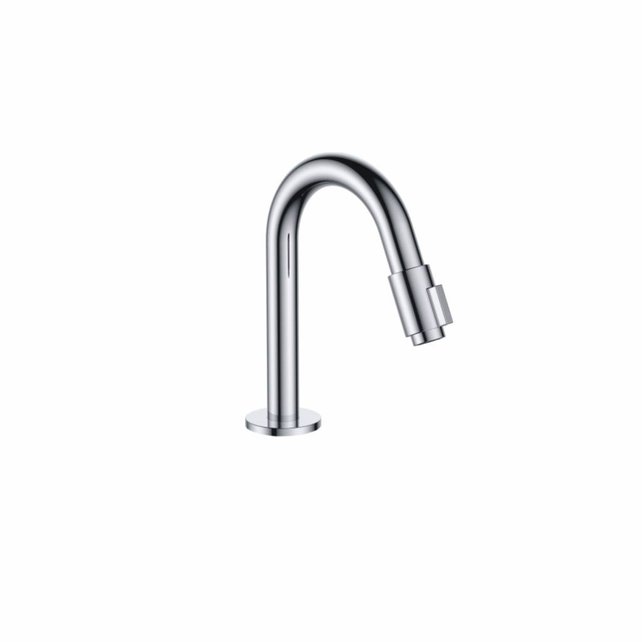 Victory Fonteinkraan Chroom Laag 18,7 cm SaniPro Toiletkraan met draaiknop roterend