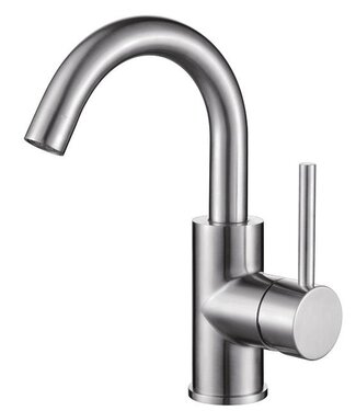 SANI-SUPPLY Wastafelkraan Largo RVS-304 Draaibare Uitloop 24cm