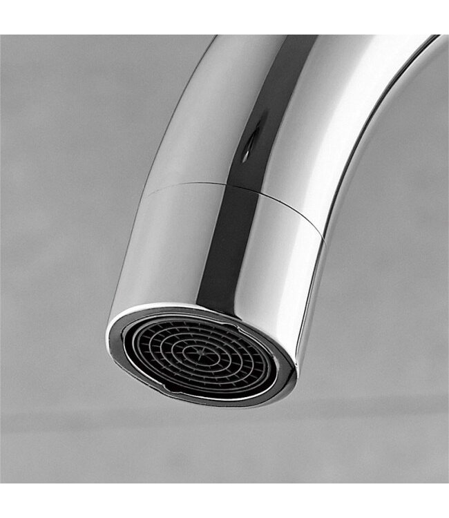 Badkraan Vrijstaand Tivoli Lux Chroom Mengkraan Rond 1 Greeps met Handdouche