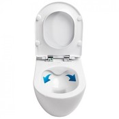Creavit FE322 Randloos Hangtoilet met Bidet Mat Antraciet met softclose toiletbril 51x35,5x29cm Creavit FE322 Randloos Hangtoilet met Bidet Mat Antraciet met softclose toiletbril 51x35,5x29cm