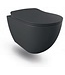 Creavit FE320 Hangtoilet Antraciet Mat 51x35,5x29CM met softclose toiletbril met spoelrand
